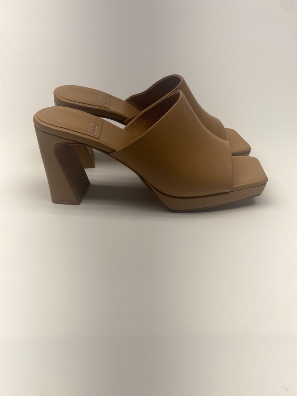 Jeffrey Campbell Womens Brown Square Toe Leather High Heel Dress Code Sandal 10 - Picture 5 of 9